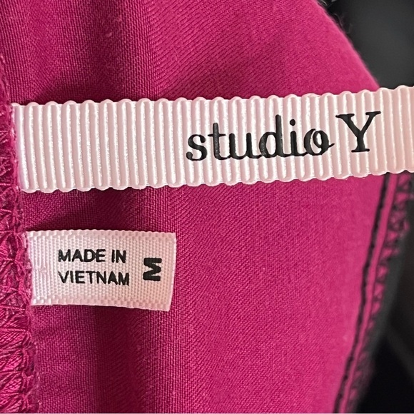 Women’s Juniors Studio Y Corset Top Pink Black Size Medium Whimsygoth 90’s - Picture 5 of 12